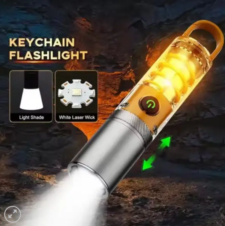LED Strong Light Flashlight Torch Outdoor Multi Function Emergency Rescue Camping Light USB Chargeable Waterproof Night Lamp